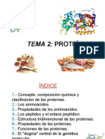 Tema 2 - PROTEÍNAS