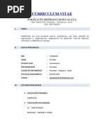 Curriculum Vitae Jorge Luis Medrano Marcalaya