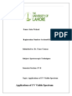 Applications of Uv Visible