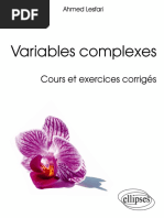 Ahmed Lesfari - Variables Complexes Cours Et Exercices Corrigés-Ellipses Marketing (2014)