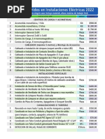 Lista de Precios ELECTRICOS 2022