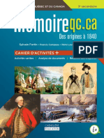 Mémoire - qc.CA Des Origines À 1840 Histoire Du Québec Et Du Canada, 3e Secondaire - Cahier Dactivités + Activités... (Etc.)