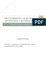 Procedimiento de Bodega de Insumos y Materiales