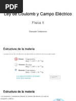 1 - Ley de Coulomb - Campo Eléctrico