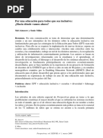 08 Por Una Educación para Todos Que Sea Inclusiva Hacia Dónde Vamos Ahora