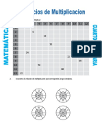 Ficha Multiplicacion Ejercicios para Cuarto de Primaria