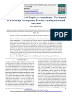 A Mediated Model of Employee Commitment: The Impact of Knowledge Management Practices On Organizational Outcomes