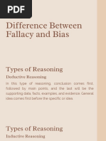 Difference Between Fallacy and Bias