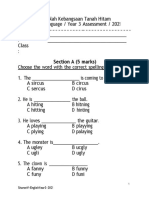 Year 3 Assessment 2021