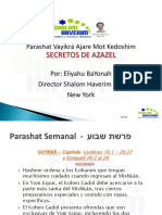 Parashat Semanal Vayikra Ajarei Mot Kedoshim 2017