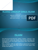 Ruang Lingkup Dinul Islam