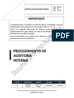 PRC-007. Procedimiento de Auditoría Interna. V2