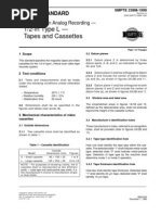 1/2-In Type L - Tapes and Cassettes: Smpte Standard