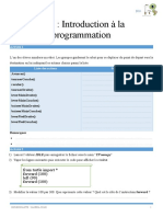 TP1: Introduction À La Programmation: From Turtle Import Forward (100) Left (90) Forward