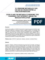 COVID 19. Síndrome Metabólico. Dos Pandemias Que Se Cruzan