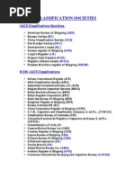 List of Classification Societies