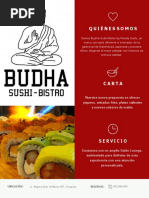 Carta Budha Sushi Bistro 2022