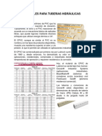 Materiales para Tuberias Hidraulicas CPV