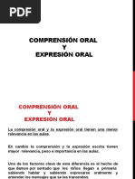 Comprensión Oral y Expresión Oral