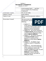 Setting 2 - Preliminary Conference