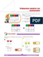 RM - 1°grado - S4 - Criptograma Numérico Con Sustracciones