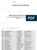 Lista de Não Permanência Da Situação de Doença Ou Deficiência 8 Julho 2011