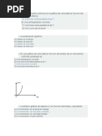 Preguntas Movimiento Rectilíneo Uniformemente Acelerado