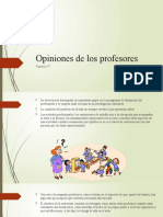 Opiniones de Los Profesores