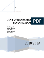 Jenis Dan Karakteristik Bencana Alam