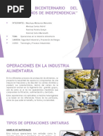 Operaciones de Industria Alimentarias