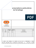 Quille - Cahier de Prescriptions Particulières de Ferraillage 2012