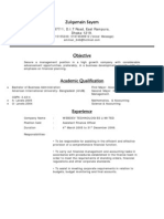 CV Format 1