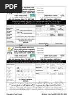 Bank Deposit Slip For Physically Qualified Candidates