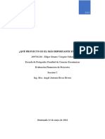 ¿Qué Proyecto Es El Más Importante de Mi Vida?