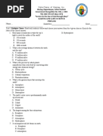 Earth and Life Science Exam Prelim - Final