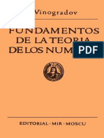 Fundamentos de La Teoría de Los Números - I. Vinogradov - MIR