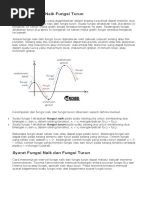 Definisi Fungsi Naik Fungsi Turun