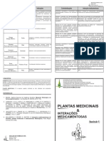 Folder - Plantas Medicinais e Interações Medicamentosas