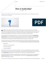 What Is Leadership