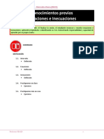 Conocimientos Previos Ecuaciones e Inecuaciones