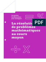 2021 - La Résolution Des Problèmes Mathématiues Au Cours Moyen