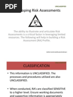 Developing Risk Assessments