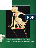 Peranan Koleksi Wayang Dalam Kehidupan Masyarakat