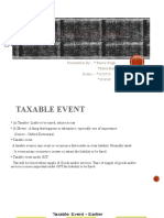 Taxable Event and Supply: Presentation By: - Ranvir Singh Rahul Banger Rollno: - 2024550