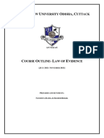 Law of Evidence 2021course Outline