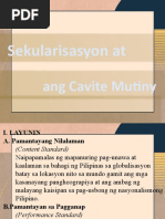 Sekularisasyon at Ang Cavite Mutiny