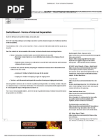 Switchboard - Forms of Internal Separation