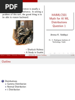 HAIMLC501 MathematicsForAIML Lecture 14 Distributions SH2022