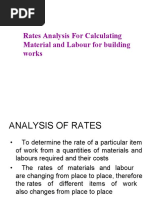 Rate Analysis