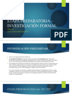 Etapa Preparatoria - Investigación Formal